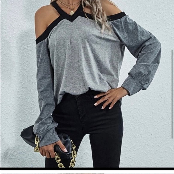 Cold Shoulder Tee - Picture 1 of 2